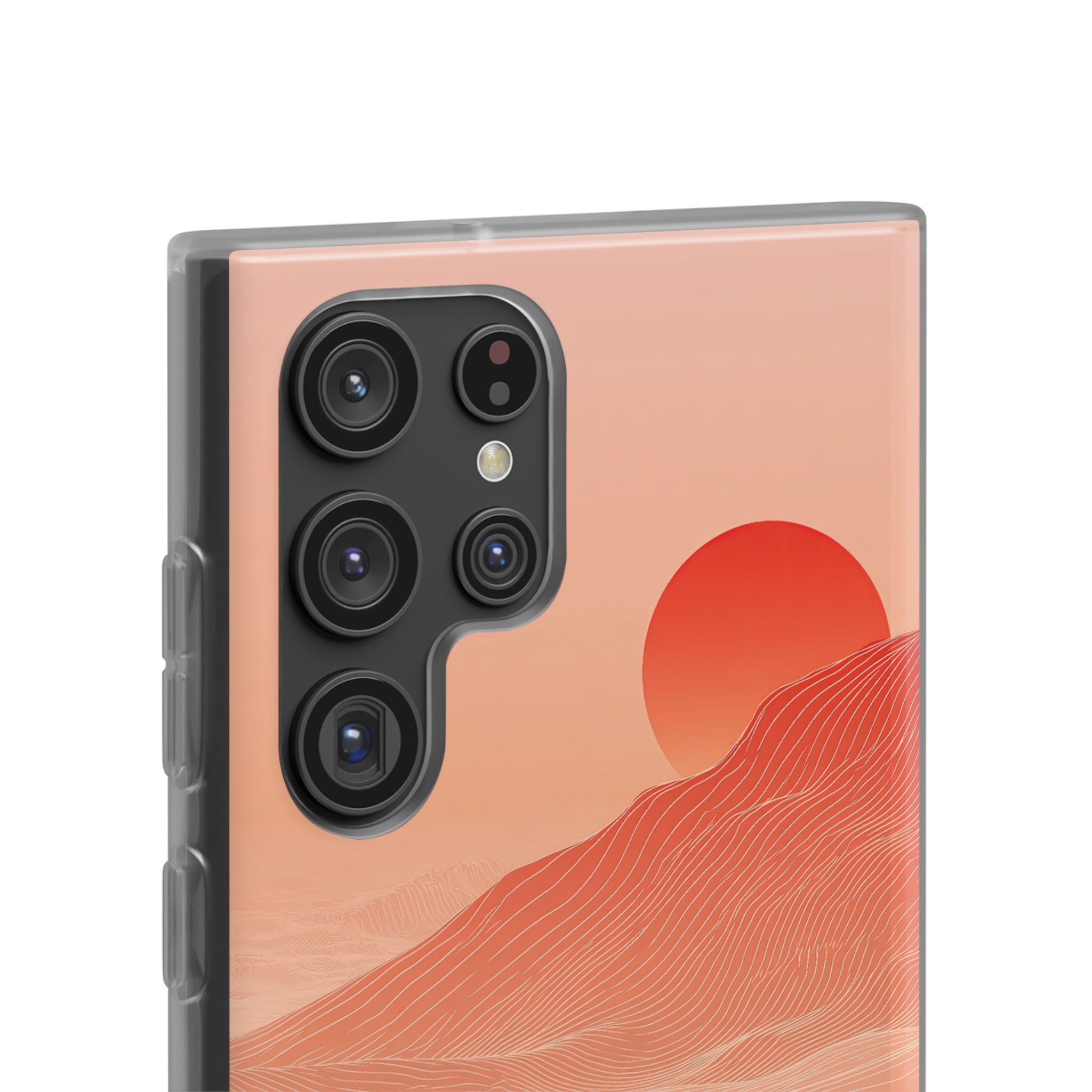 Red Lite Phone Case for Samsung - Crimson Ridge Lines