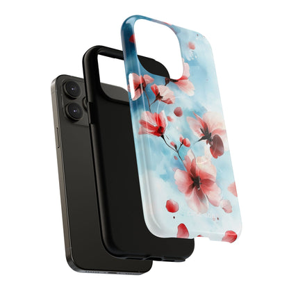 Pink Blossom Drift iPhone 14 Pro Max Case - Tough+