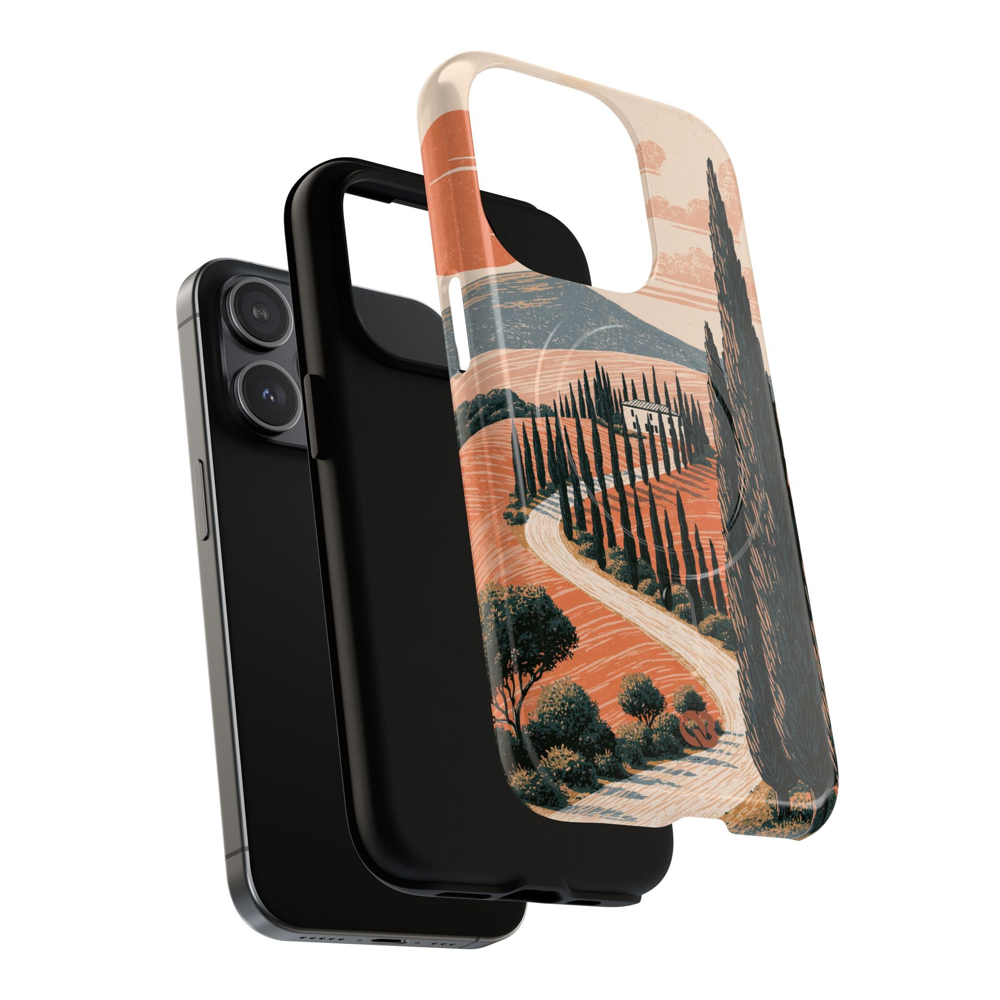 Orange Tough 2.0 Magsafe Phone Case for iPhone - Terracotta Ridge Trail