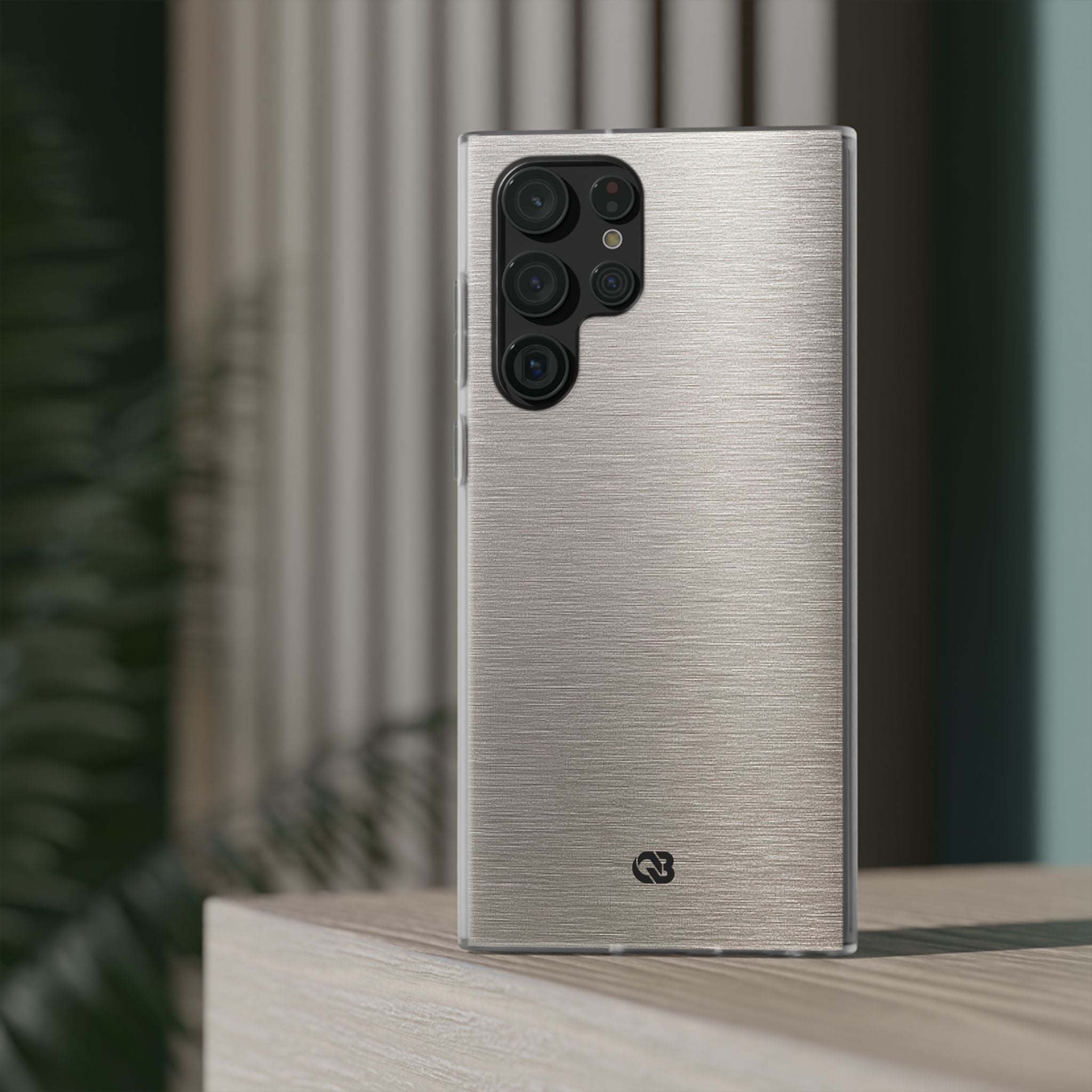 Grey Lite Phone Case for Samsung - Brushed Nickel Linen