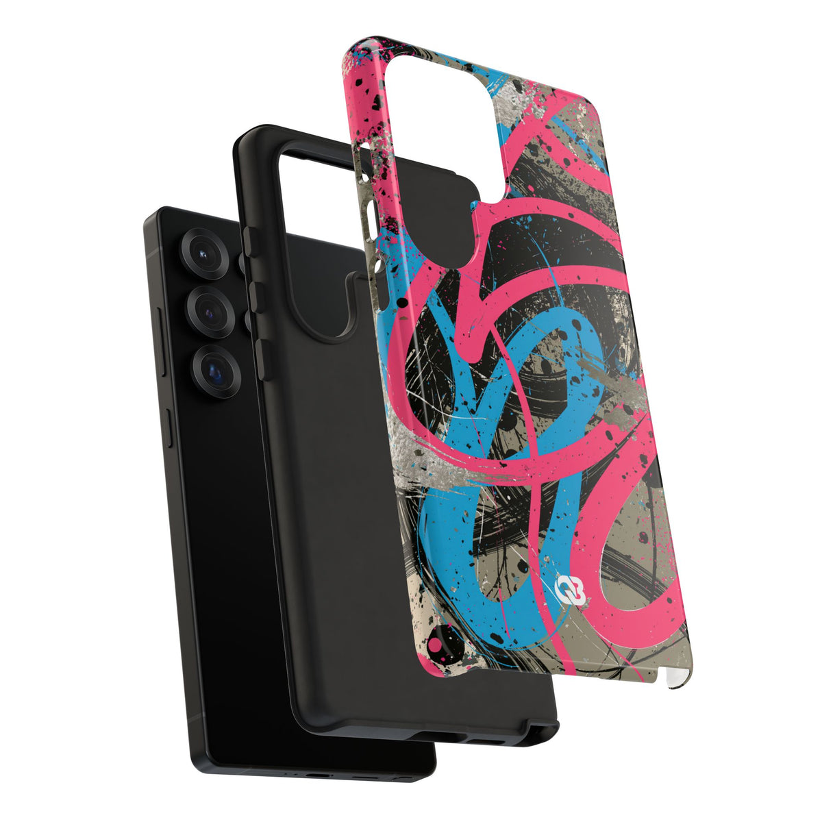 Cyber Splatter Flow · Tough Phone Case for Samsung · Pink
