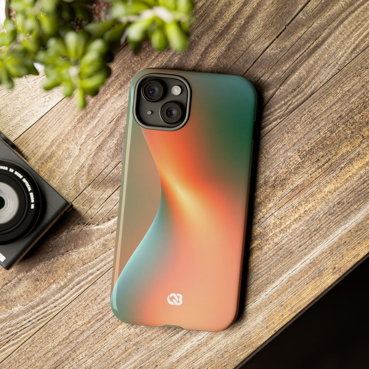 Radiant Contour · Tough Phone Case for iPhone · Orange