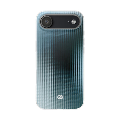 Blue Lite Phone Case for iPhone - Glacial Reeded Glass