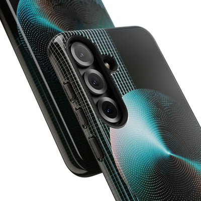 Blue Tough Phone Case for Samsung - Cyan Vector Sphere
