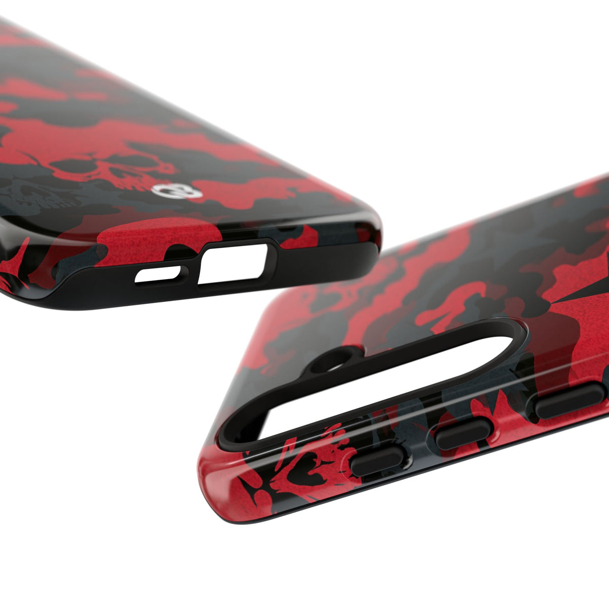 Crimson Skull Camo · Tough Phone Case for Samsung · Red