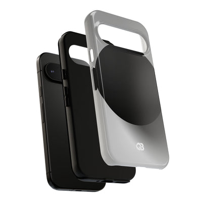 Grey Tough Phone Case for Google Pixel - Matte Onyx Sphere