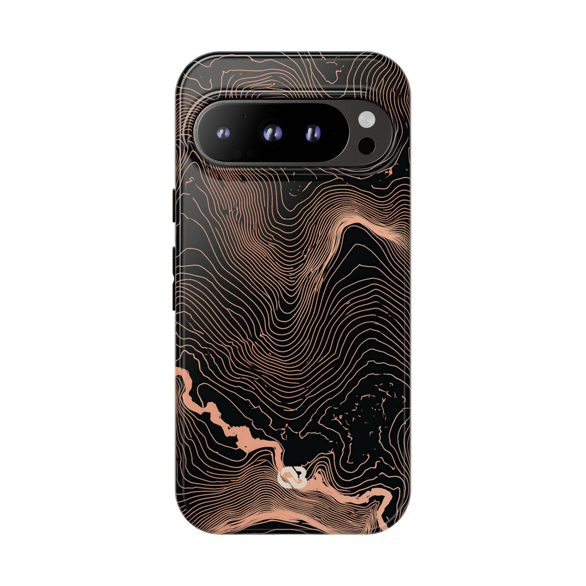 Mesa Elevation Contour · Tough Phone Case for Pixel ·  Black