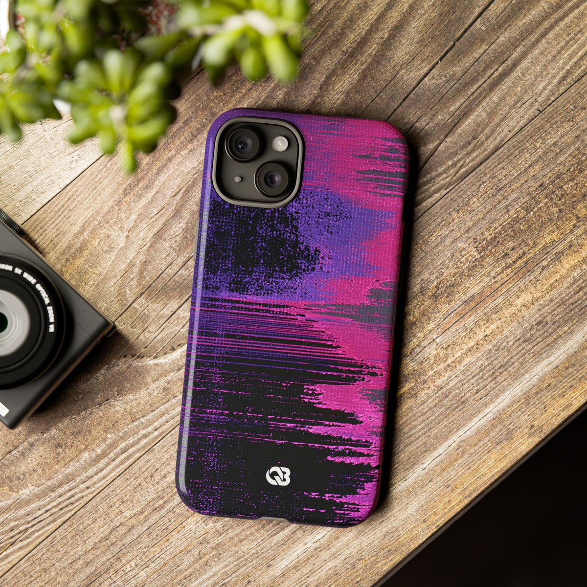 Neon Signal Shift · Tough Phone Case for iPhone · Purple
