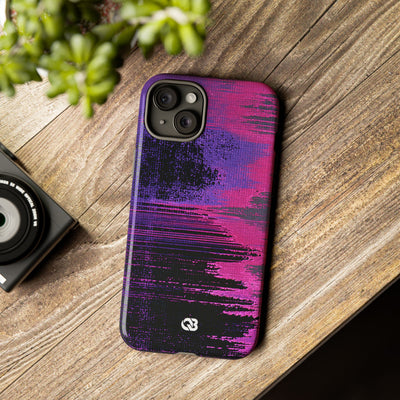 Neon Signal Shift · Tough Phone Case for iPhone · Purple