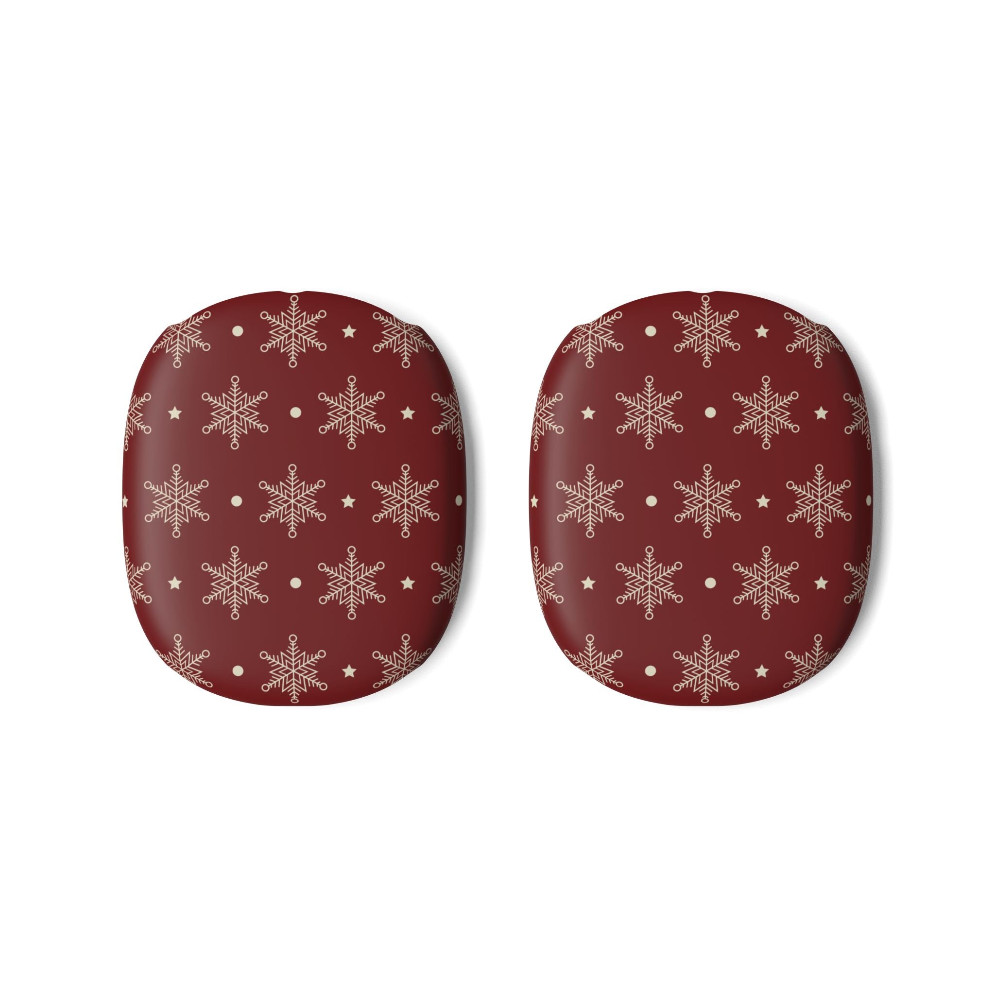 Cream Snowflakes Crimson - AirPod Max Case
