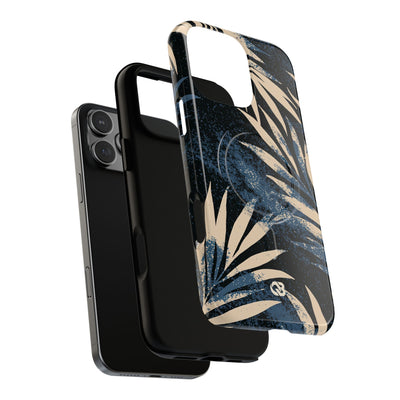 Blue Tough 2.0 Magsafe Phone Case for iPhone - Indigo Sandstone Palm