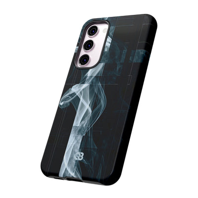 Black Tough Phone Case for Samsung - Arctic Vapor Grid