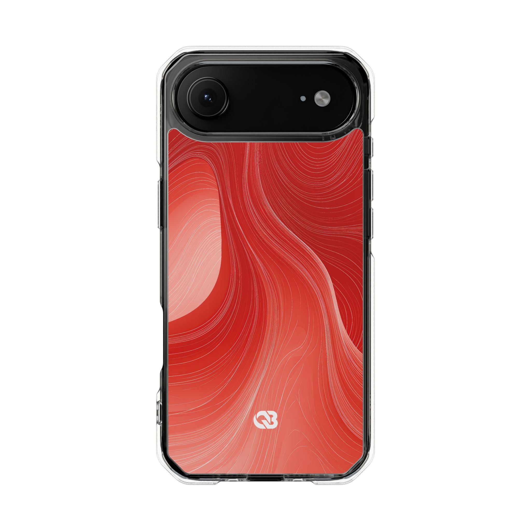 Red Impact MagSafe Phone Case for iPhone - Crimson Silk Strands