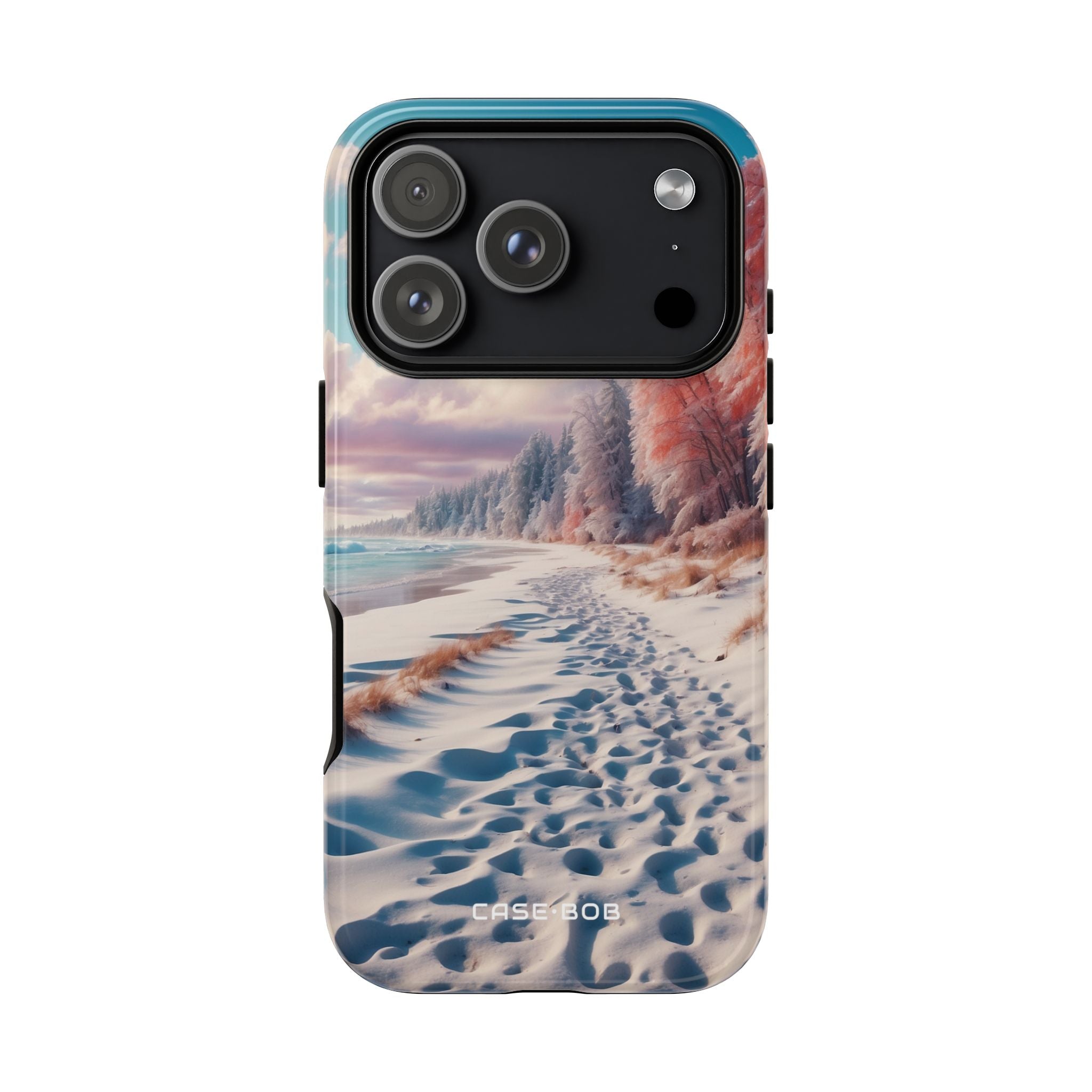 Snowy Footprints iPhone 17 Pro Case - Tough - CASE•BOB