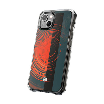 Teal Impact MagSafe Phone Case for iPhone - Burnt Slate Radial