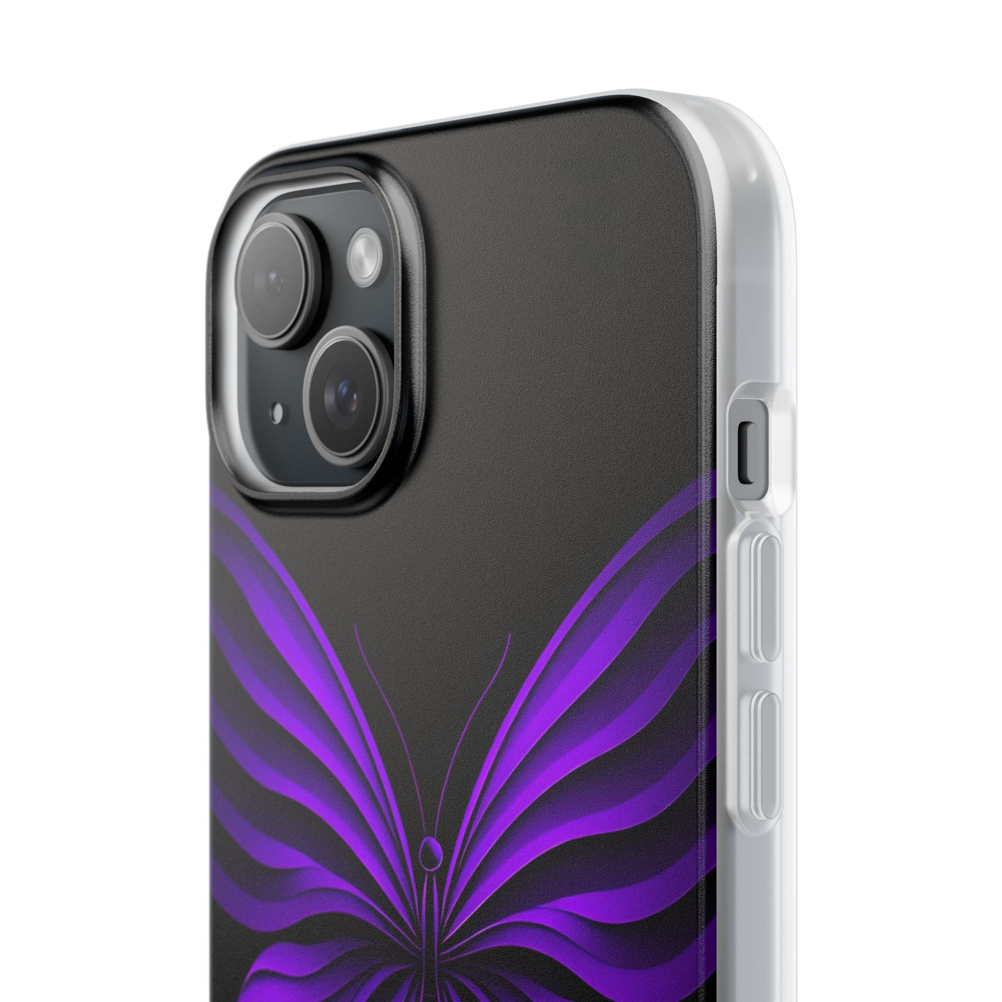 Violet Monarch iPhone 15 Plus Case - Soft