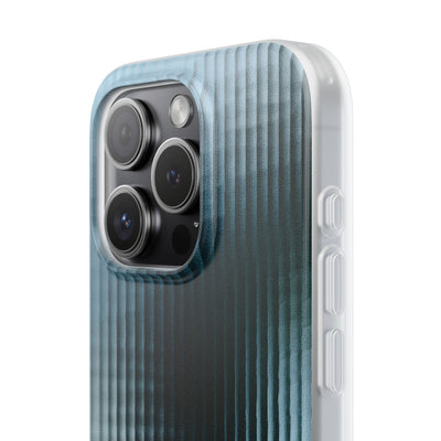Blue Lite Phone Case for iPhone - Glacial Reeded Glass