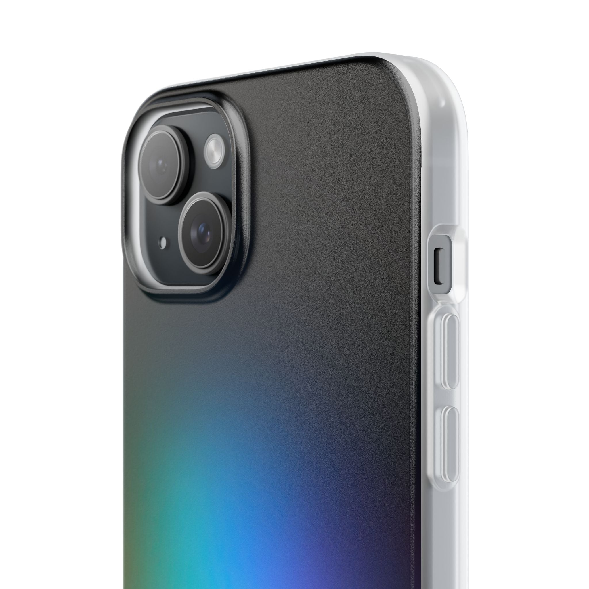 Black Lite Phone Case for iPhone - Electric Prism Grain