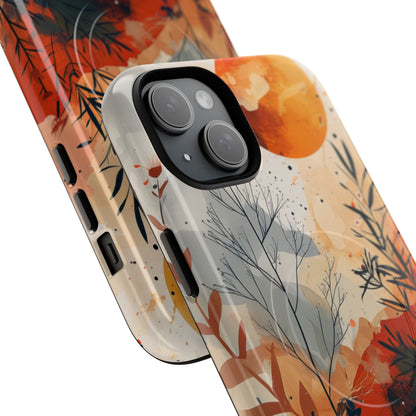 Orange Solstice iPhone 15 Plus Cover - Tough+