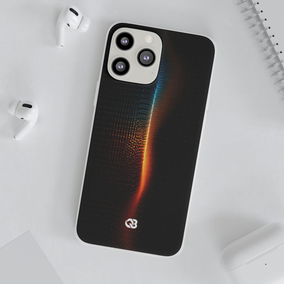 Luminous Refraction Grid · Lite Phone Case for iPhone ·  Black