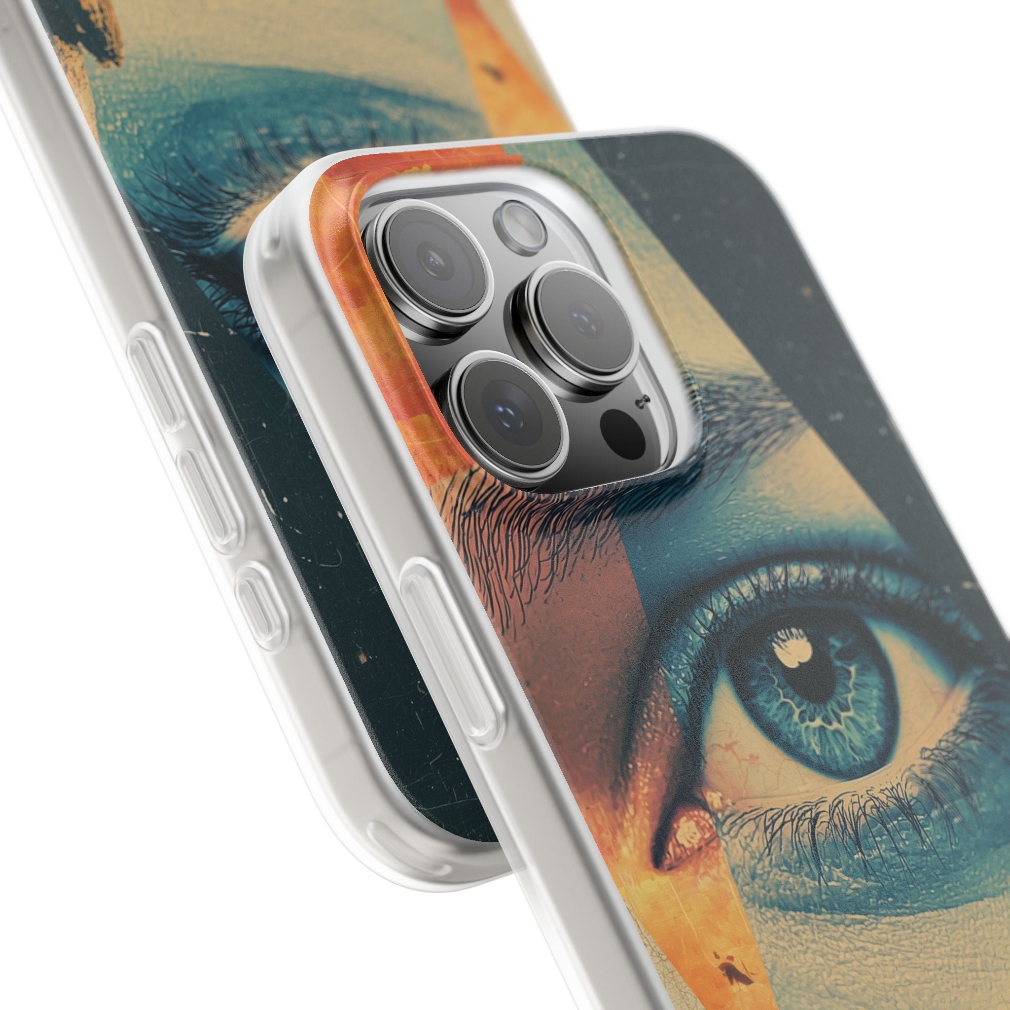 Fragmented Peak Gaze · Soft Phone Case for iPhone