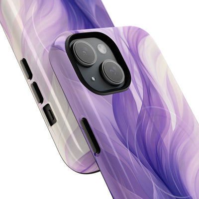 Amethyst Silk Waves · Tough+ Coque de téléphone pour iPhone · Magsafe