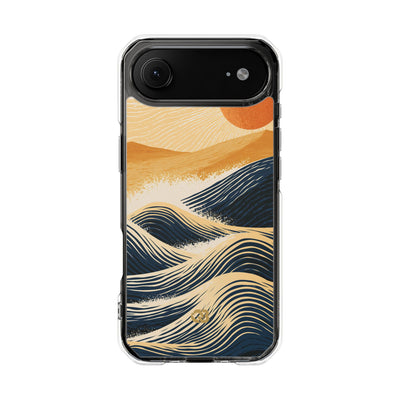 Blue Impact MagSafe Phone Case for iPhone - Kyoto Cresting Tide