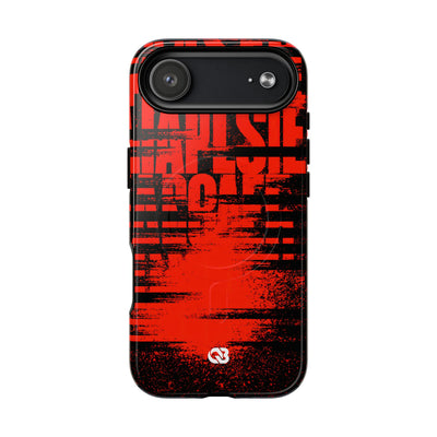 Crimson Redaction · Tough 2.0 Magnetic Phone Case for iPhone · Black