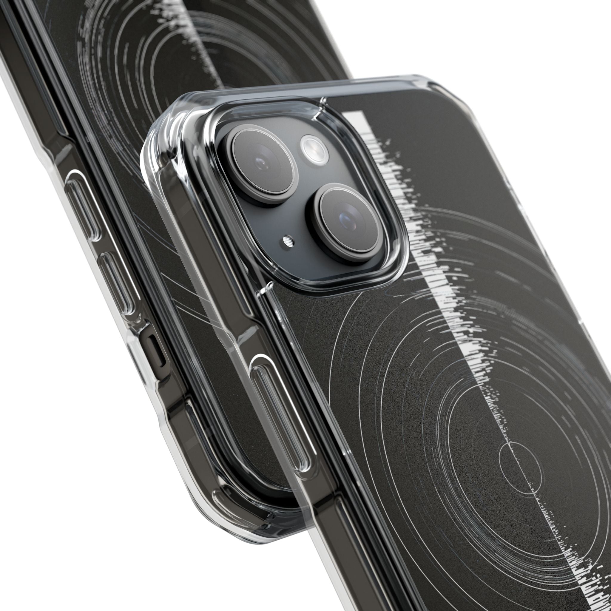 Black Impact MagSafe Phone Case for iPhone - Obsidian Orbital Signal