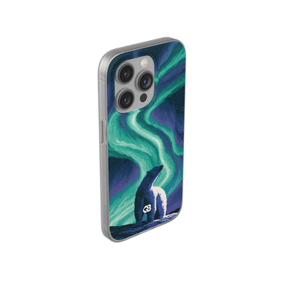 Arctic Aurora Bear · Lite Phone Case for iPhone ·  Teal