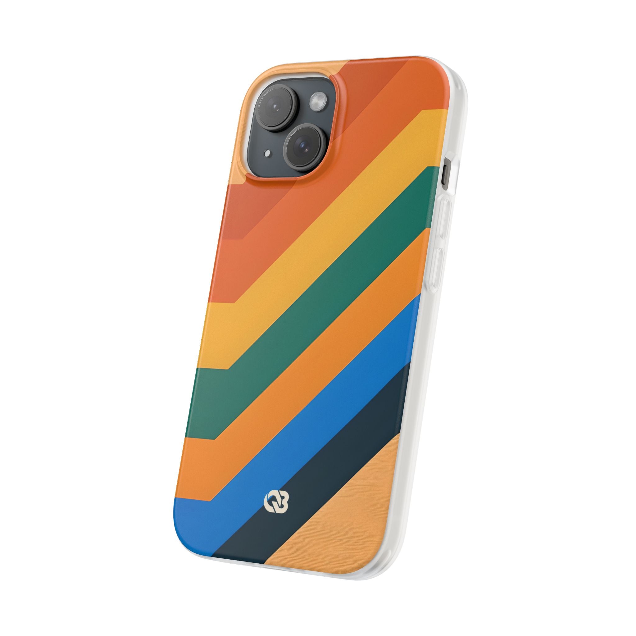 Retro Ridge Lines · Soft Phone Case for iPhone