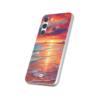 Crimson Shore Horizon · Soft Handyhülle für Samsung