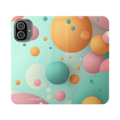 Pastel Circles Flow - iPhone 16 Plus Case - Wallet