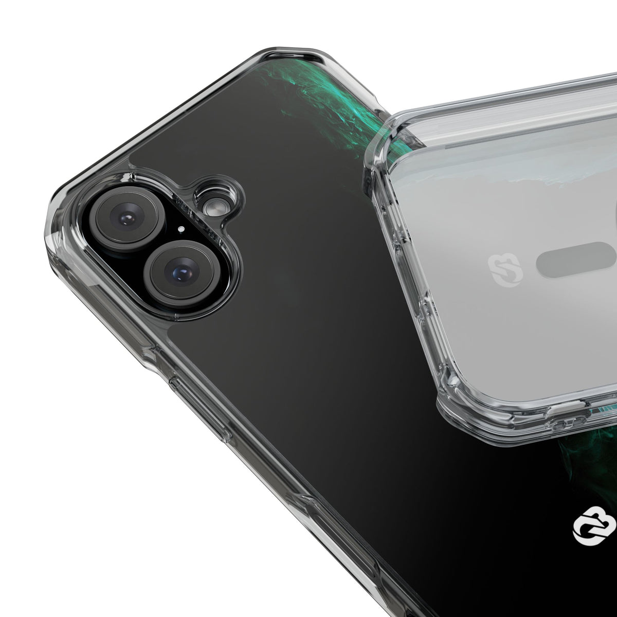 Luminous Plume · Clear Impact Magnetic Phone Case for iPhone · Teal
