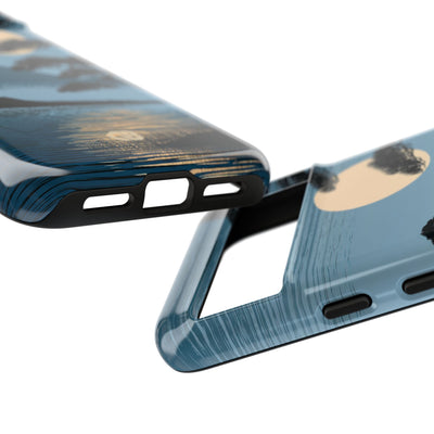 Blue Tough Phone Case for Google Pixel - Midnight Kyoto Pine