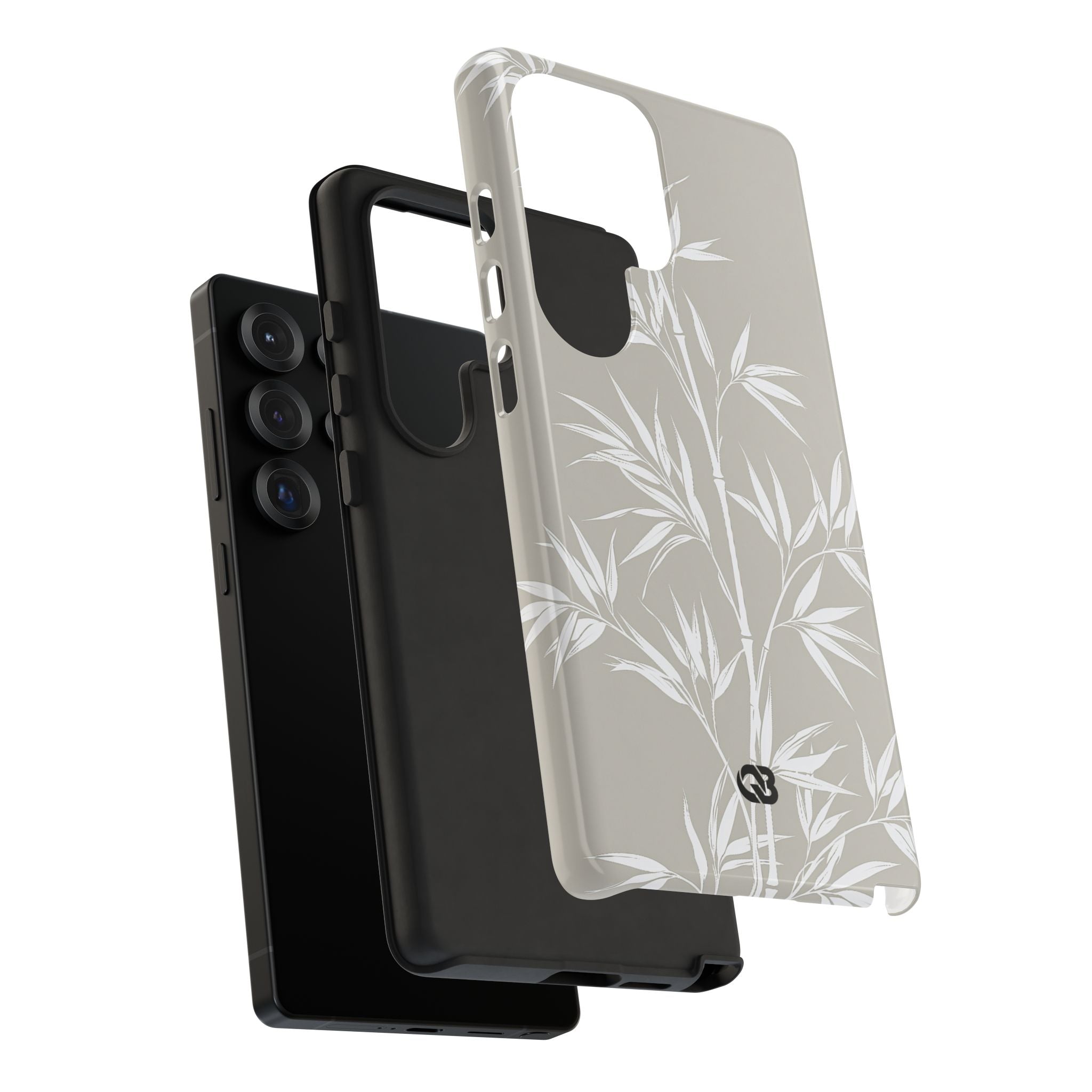 Beige Tough Phone Case for Samsung - Sandstone Bamboo Stalks