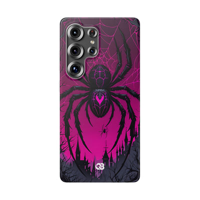 Obsidian Neon Widow · Soft Custodia per Samsung