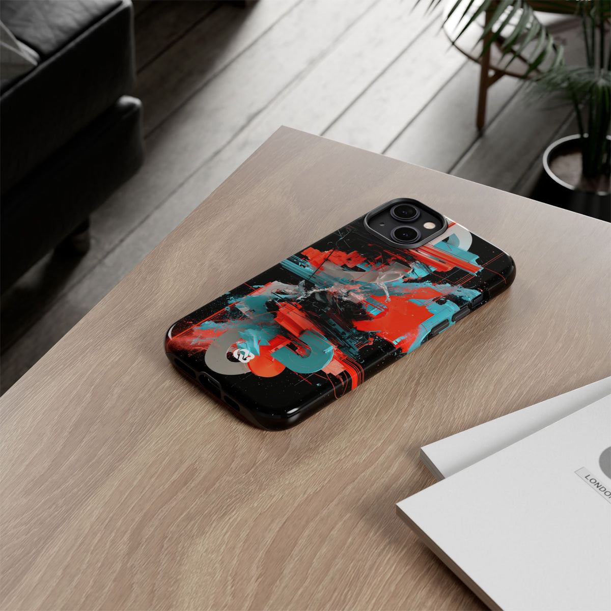 Fragmented Cyber Core · Tough Phone Case for iPhone · Black