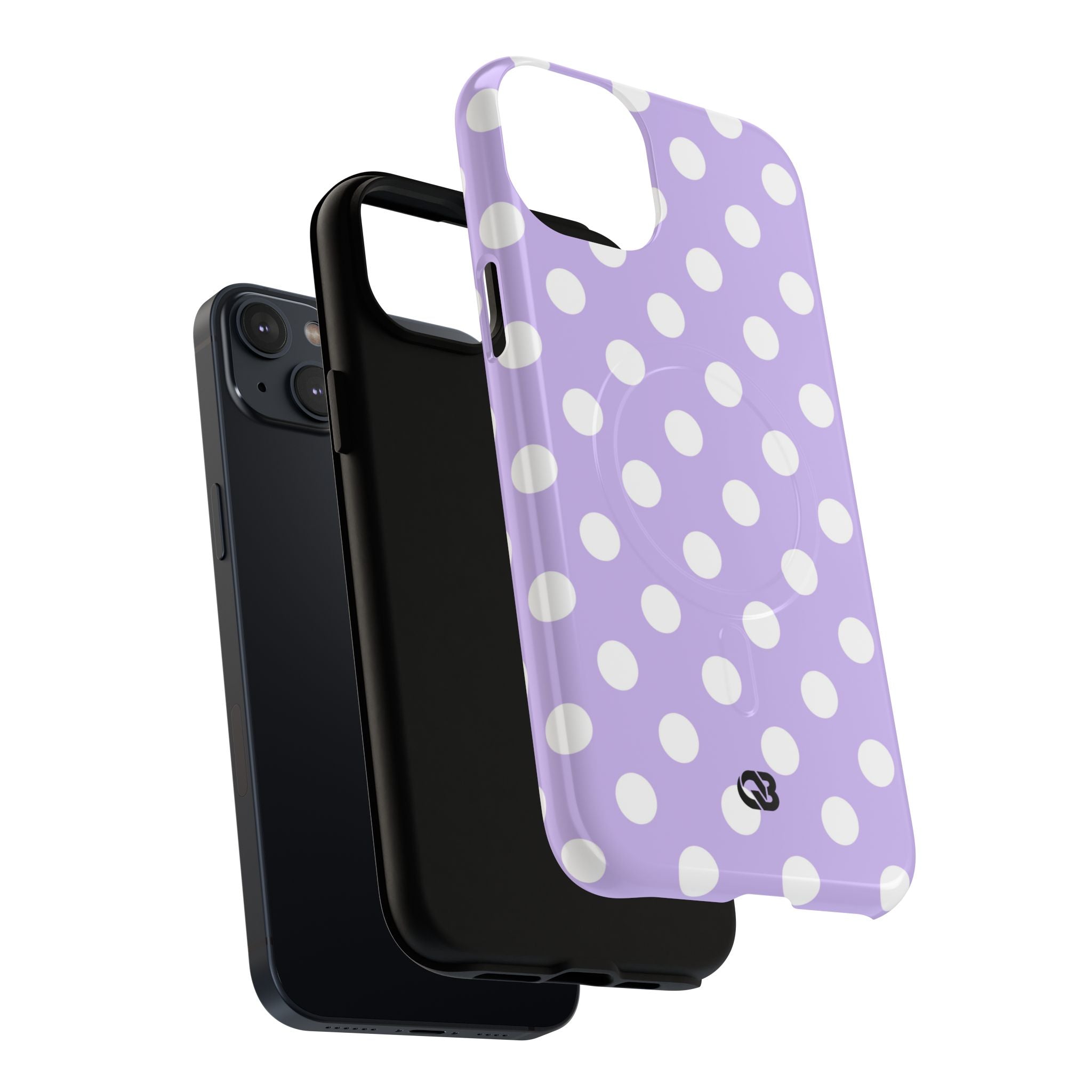 Lavender Polka Grid · Tough+ Phone Case for iPhone · Magsafe