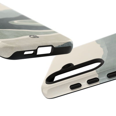 Green Tough Phone Case for Samsung - Misty Sage Valley