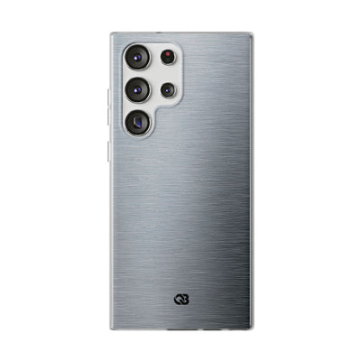 Silver Lite Phone Case for Samsung - Satin Chrome Grain