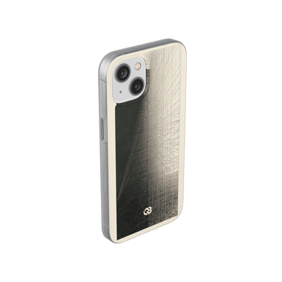 Beige Lite Phone Case for iPhone - Brutalist Graphite Grid