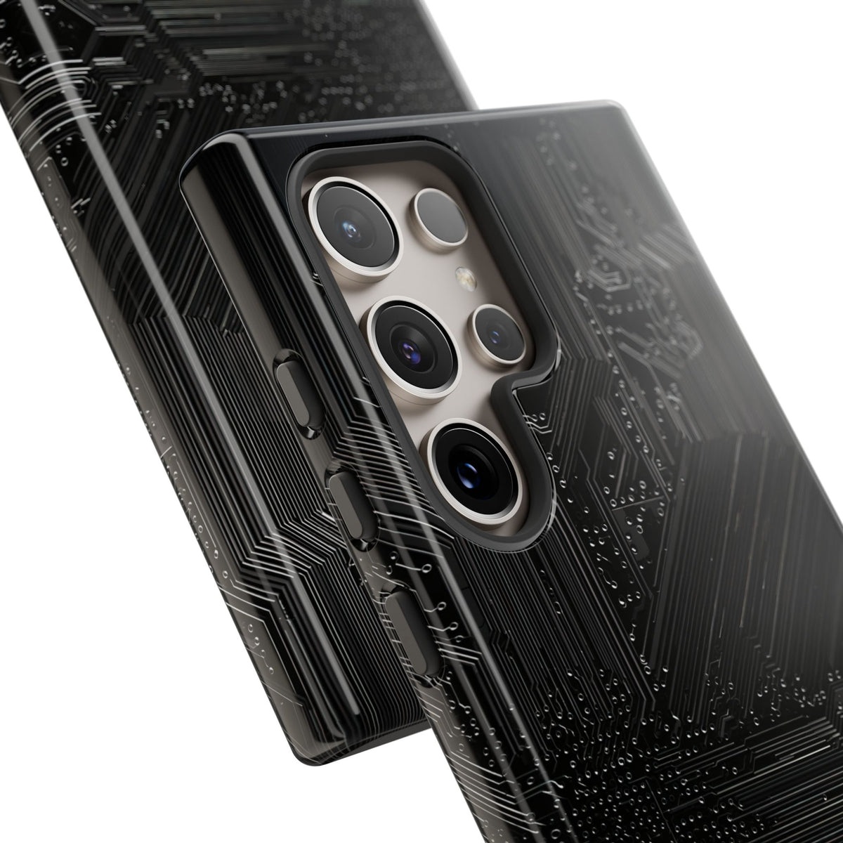 Obsidian Circuitry · Tough Phone Case for Samsung · Black