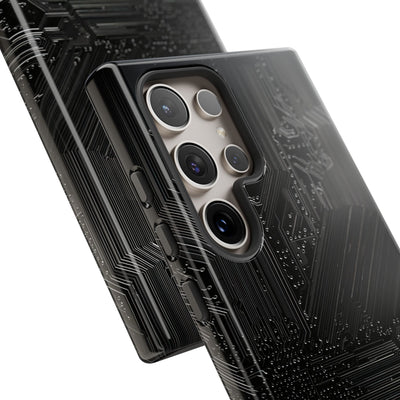 Obsidian Circuitry · Tough Phone Case for Samsung · Black