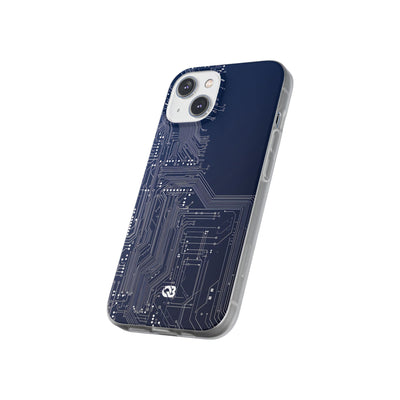 Blue Lite Phone Case for iPhone - Cobalt Data Stream