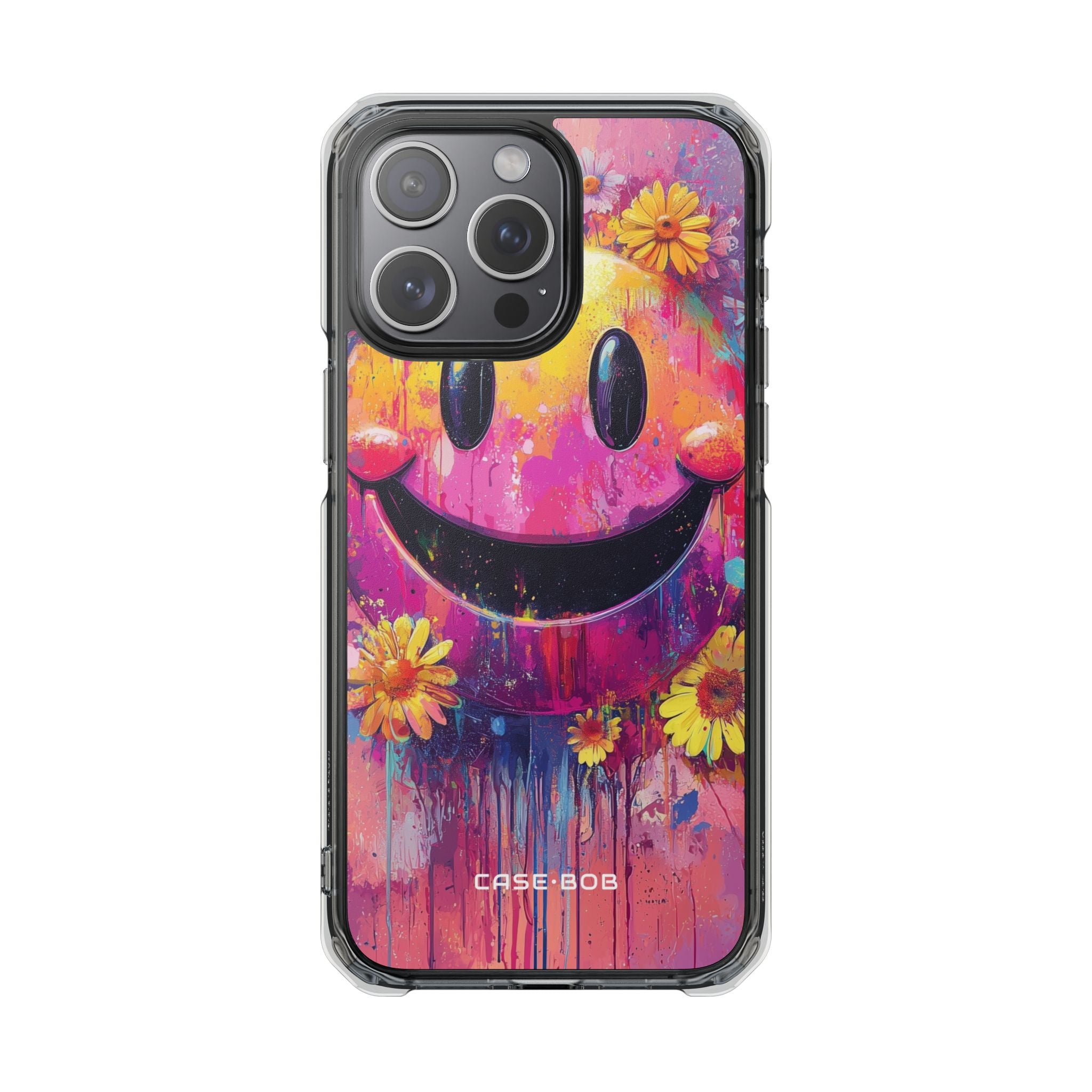 Smiley Bloom iPhone 15 Pro Max Case - Impact