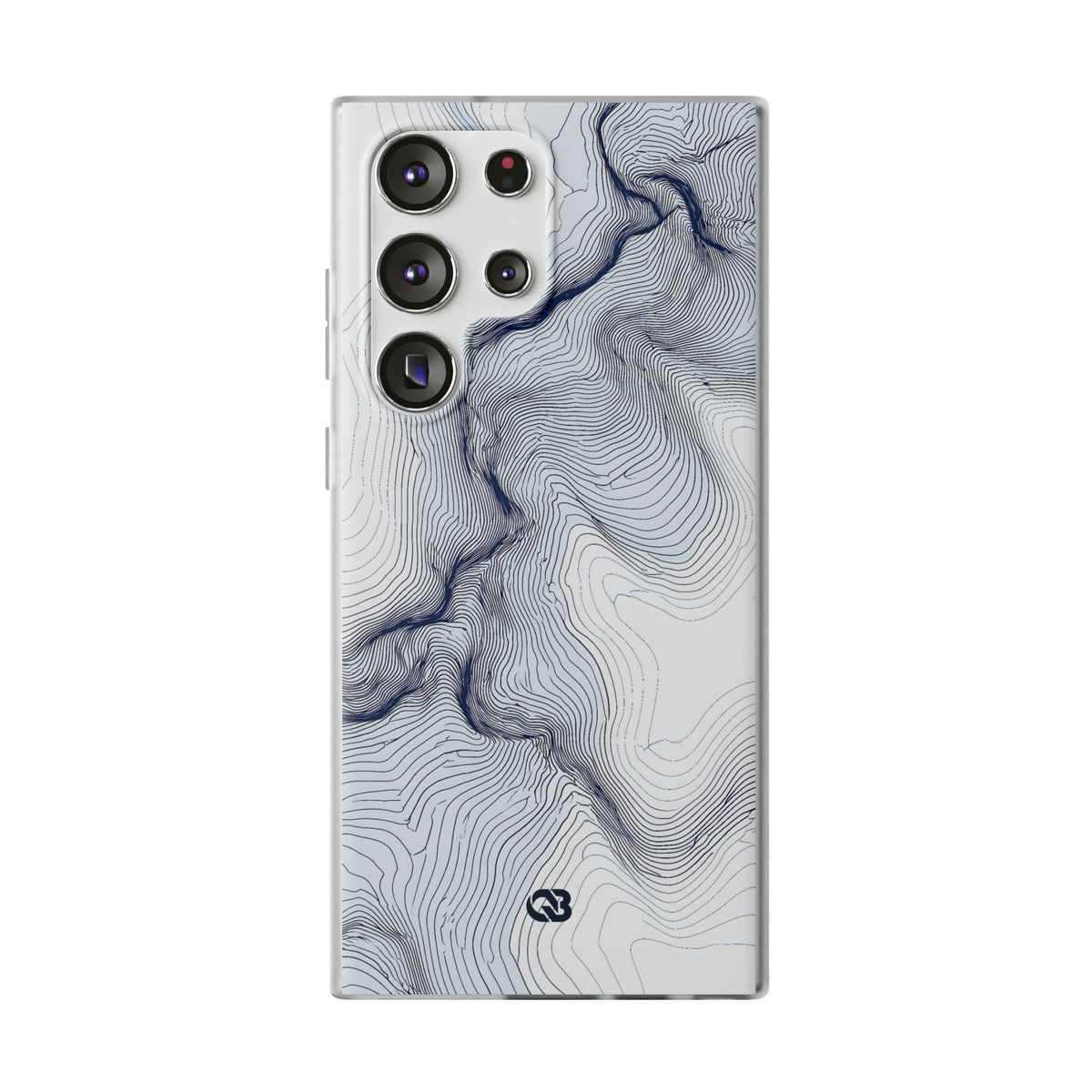 Nordic Ridge Contour · Lite Phone Case for Samsung · White