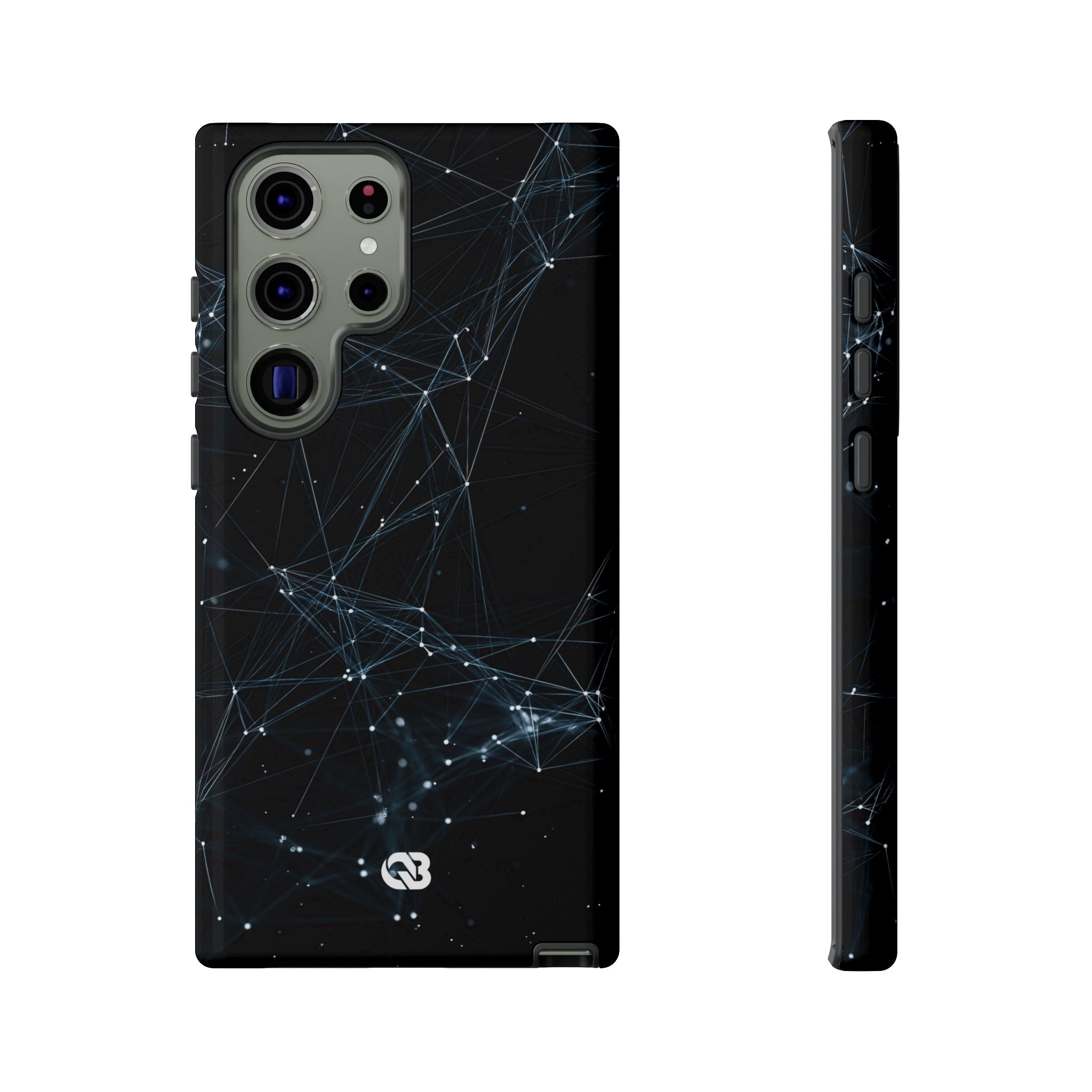 Black Tough Phone Case for Samsung - Arctic Neural Mesh