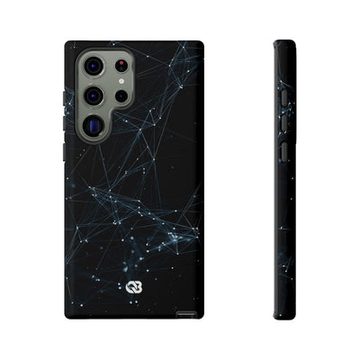 Black Tough Phone Case for Samsung - Arctic Neural Mesh