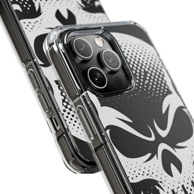 Phantom Halftone · Clear Impact Magnetic Phone Case for iPhone ·  Black